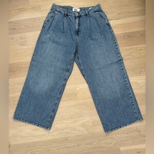 Dynamite Wide leg pleated jeans